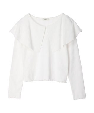 earth music&ecology ＢＩＧカラープルオーバー Ivory