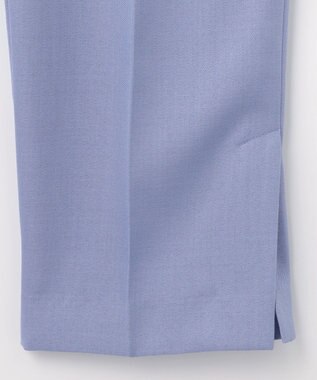 自由区 【接触冷感・速乾・UVケア・撥水・防シワ・XSサイズあり】リネンライクツィルテーパード パンツ ダルブルー系