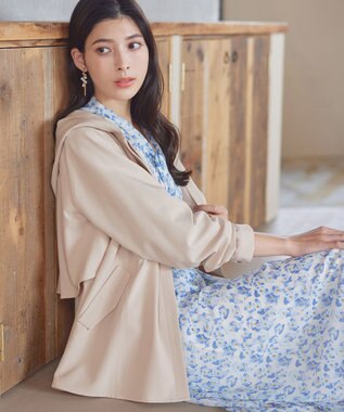 Tiaclasse 【新色追加・洗える】マウンテンフレアパーカー ライトベージュ