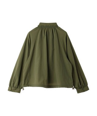 earth music&ecology スタンドフリルミリタリーブルゾン Khaki