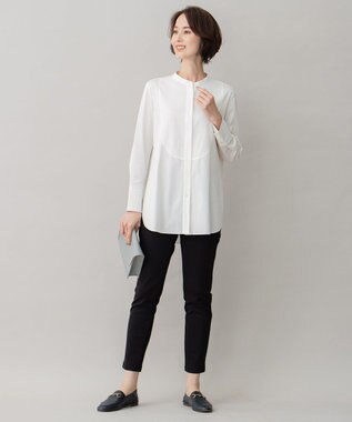 自由区 S 【WEB限定・洗える・撥水加工】ストレッチスリム レギンスパンツ ブラック系