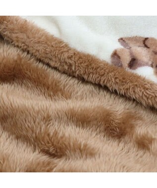 PET PARADISE ペットパラダイス くまちゃん 着る毛布 小型犬 ホワイト×ブラウン