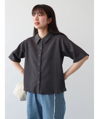 Green Parks BEST PRICE 表面カット衿付シャツ Gray