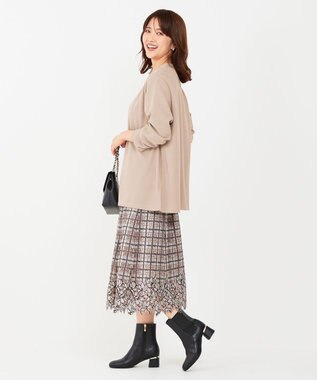 ANY SIS 【洗える】着流し カーディガン ライトモカ