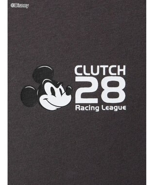 Te chichi 【Disney】MICKEY/ロゴプリントTシャツ チャコールグレー