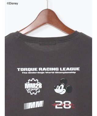 Te chichi 【Disney】MICKEY/ロゴプリントTシャツ チャコールグレー
