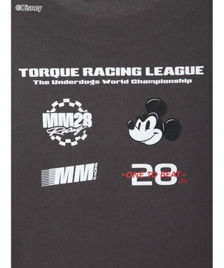 Te chichi 【Disney】MICKEY/ロゴプリントTシャツ チャコールグレー