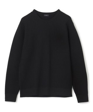JOSEPH HOMME 【イージーケア】 ヴィスコースリンクス　クルーネックニット ブラック系