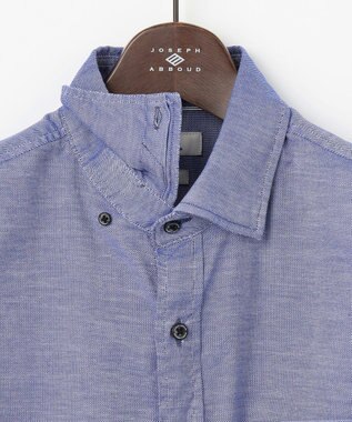 JOSEPH ABBOUD 【オリジナルオーガニック使用】JOE COTTON ストレッチオックス シャツ サックスブルー系