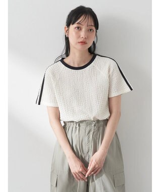 earth music&ecology ラインジャガードプルオーバー Off White