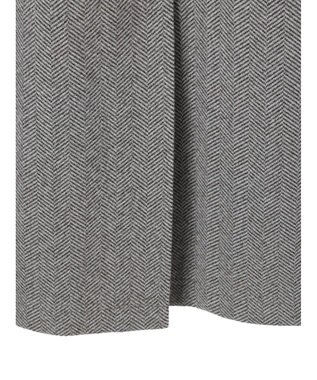 Green Parks 柄圧縮ポンチＩラインスカート Herringbone