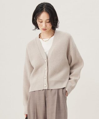 カタログ掲載・洗える】ウールカシミヤブレンドラメスパンコールニット  