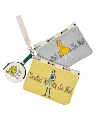 【タイムセール】レスポートサック　×　天使なんかじゃない　スクエア型ポーチ LeSportsac ポーチ 「天使なんかじゃない」EXTRA LARGE