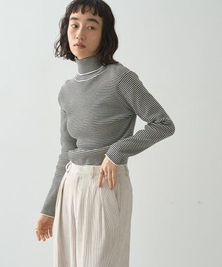 AMERICAN HOLIC バイパチリブタートルネックニットプルオーバー Red