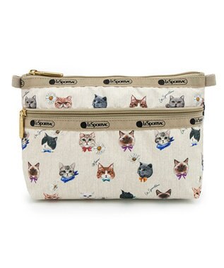 LeSportsac COSMETIC CLUTCH/プレイフルキャッツ プレイフルキャッツ