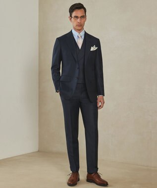 GOTAIRIKU 【形態安定】PREMIUMPLEATS_スナップダウン 通年ドレスシャツ(25年モデル) サックスブルー系