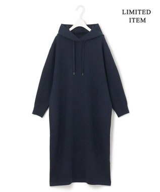 ICB 【WEB限定・洗える】 ヴィスコースポリエステルスムース ワンピース ネイビー系