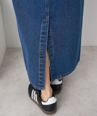 earth music&ecology ナローデニムスカート Medium Indigo