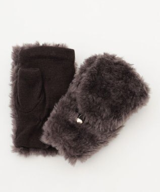 ANY ２ＷＡＹミトンファーグローブ モカグレー