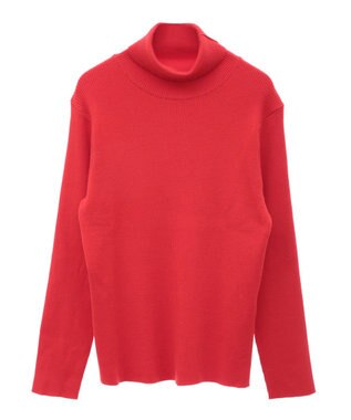 AMERICAN HOLIC バイパチリブタートルネックニットプルオーバー Red