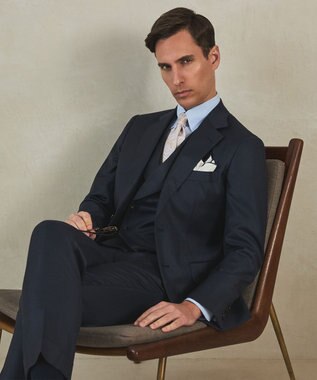 GOTAIRIKU 【形態安定】PREMIUMPLEATS_スナップダウン 通年ドレスシャツ(25年モデル) サックスブルー系