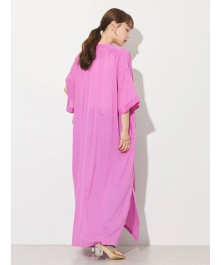 AMERICAN HOLIC ふんわりインドボイルロングワンピース Pink