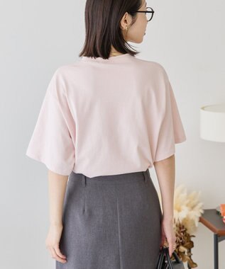 AMERICAN HOLIC ボックスロゴ箔プリントＴシャツ Pink