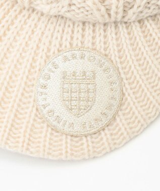 23区GOLF 【WOMEN】つば付きニットキャップ アイボリー系