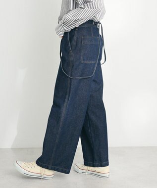 CRAFT STANDARD BOUTIQUE 2WAYサロペットデニムパンツ Dark Indigo