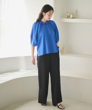 #Newans 【撥水・吸水速乾】コンビネーションベルスリーブカットソー ブルー系