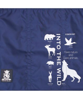 A.D.M.J. 【ナイロン】オリタタミバッグL NAVY