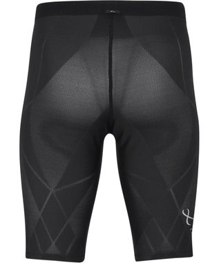 CW-X 【MEN】 CW-X スポーツタイツ ハーフ ひざ上丈 下半身サポート(股関節・腰・おしり・ふともも) 全面メッシュ素材 マラソン・球技 メンズ HZO775 /ワコール ブラック