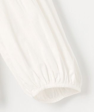 23区 【Indian Factory】コットンポプリン タックディテール チュニックブラウス ホワイト