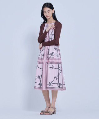 TOCCA RUBAN CARRE ドレス ピンク系5