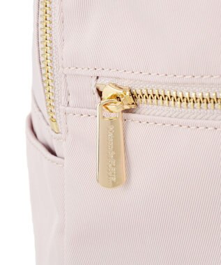 Maison de FLEUR 撥水加工レースアップリボンリュック Grayish Pink