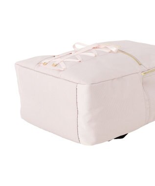 Maison de FLEUR 撥水加工レースアップリボンリュック Grayish Pink