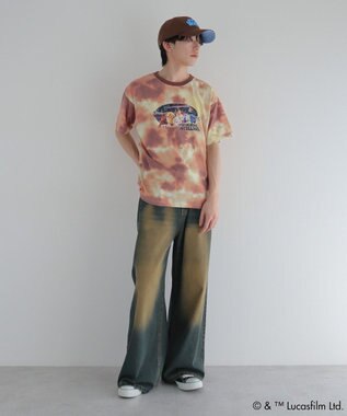 Green Parks ＳＴＡＲ　ＷＡＲＳ／タイダイ半袖ＢＩＧＴＥＥ Orange