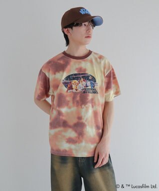 Green Parks ＳＴＡＲ　ＷＡＲＳ／タイダイ半袖ＢＩＧＴＥＥ Orange