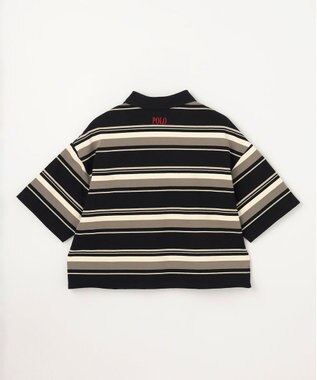 ANY 【POLO BCS別注】マルチカラー短丈ポロシャツ ブラックボーダー