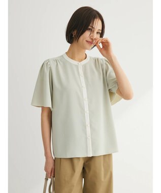 Green Parks ・ＥＬＥＮＣＡＲＥ　ＤＵＥ　バイカラーブラウス Mint