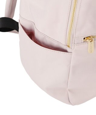 Maison de FLEUR 撥水加工レースアップリボンリュック Grayish Pink