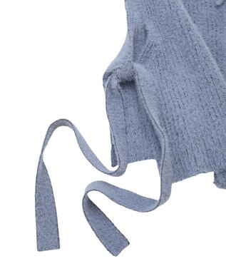 YECCA VECCA 【2点SET】ZIPベストセットニットワンピース Charcoal Gray