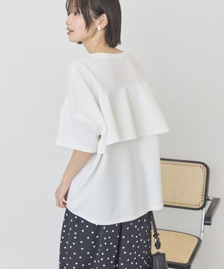 AMERICAN HOLIC 【先行予約】【WEB限定】バックフリル半袖プルオーバー