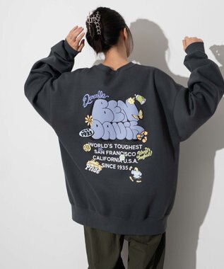 WEGO 【ユニセックス着用ITEM/MLサイズ展開/裏起毛】別注BENDAVISプランプロゴプルオーバー