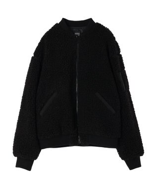 Green Parks ・Ｄｏｕｂｌｅ　Ｆｌａｇｓ　　ボアブルゾン Black