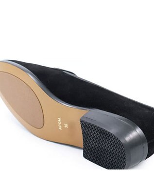 APOM 本革ベルジャンシューズ30 ブラックスエード