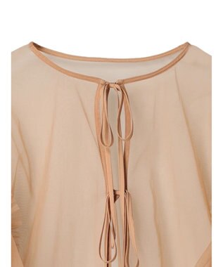 Green Parks ・ＥＬＥＮＣＡＲＥ　ＤＵＥ　２ｗａｙチュールブラウス Beige