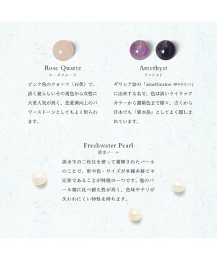 UNBILLION perche ジェムストーンチャームラウンド長財布 ブラック