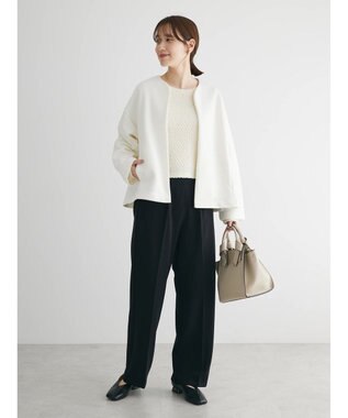 Green Parks ノーカラーポンチジャケット Off White