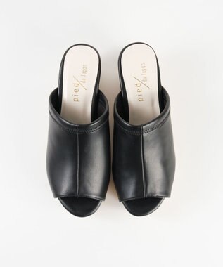 BONTRE 【pied du lapan/ピエドラパン】ストレッチミュールサンダル/50755ZI ブラック